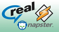 What happened to RealPlayer, WinAmp, and Napster?