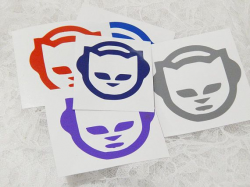 3x3 Inch Throwback Napster Logo/Insignia Graphic Permanent ...