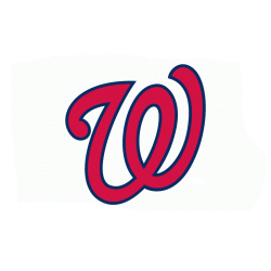 Washington Nationals Script Logo Light Iron-on Stickers ...