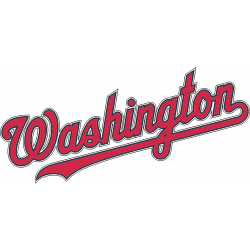 Washington Nationals Script Logo Light Iron-on Stickers ...