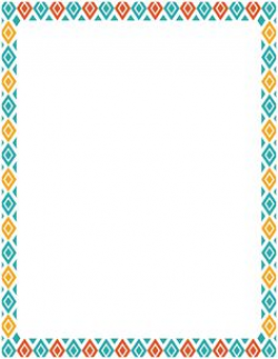 Native american clipart border 3 » Clipart Station