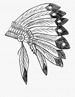 Native American Feather Clipart - Native American Headdress ...
