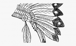 Indian Headdress Clipart - Native American Headdress Drawing ...