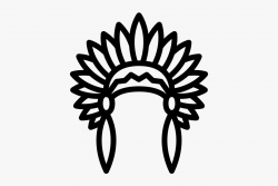 Native American Headdress Rubber Stamp - Native American ...