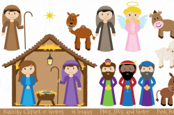 Christmas Nativity Clipart & Vectors