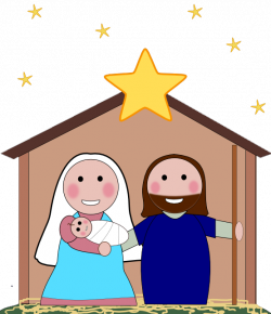 Cute nativity scene clipart - Clip Art Library