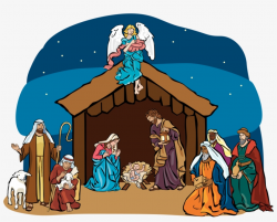 Nativity Clipart Baby Jesus Manger - Nativity Clipart Transparent ...