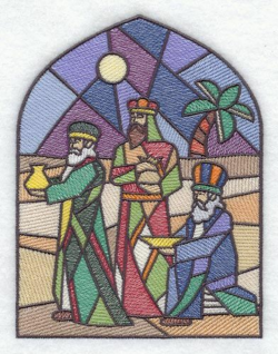 stained glass nativity scene pattern...can adapt to glass ...