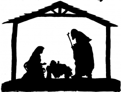 Nativity black and white nativity clip art black and white ...