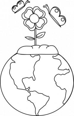 Black and White Earth and Nature Clip Art - Black and White Earth ...