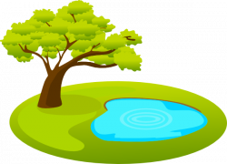 Pond With Tree Clip Art at Clker.com - vector clip art online ...