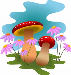 Mushrooms and flowers clipart 1812x1920 | Clip Art Everyday for ...