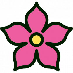 Flower, nature, petals, blossom, Botanical icon