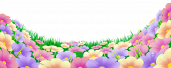 Flower garden background clip black and white library - RR collections