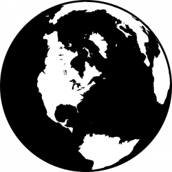 Free Earth Black And White, Download Free Clip Art, Free Clip Art on ...