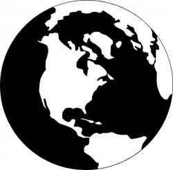 Free Earth Black And White, Download Free Clip Art, Free Clip Art on ...