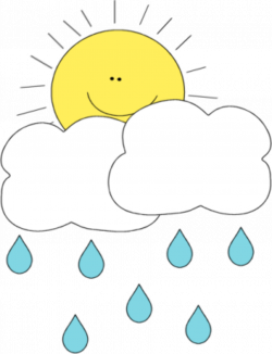 Sun Behind Rain Cloud | Clip Art-Weather | Clip art, Clouds, Rain clouds