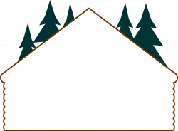 Cabin | Free Stock Photo | Illustration of a blank log cabin frame ...