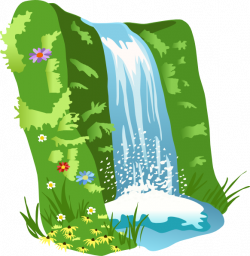 Waterfall clip art | School Projects | Clip art, Art, Waterfall