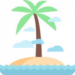 tropical, Palm Tree, nature, Desert, Island, Oasis icon