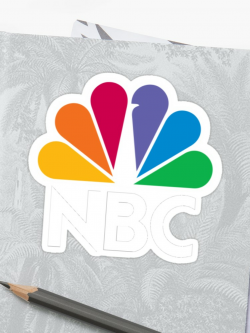 NBC Logo - White | Sticker