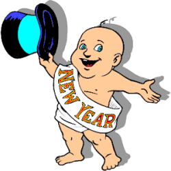 Baby New Year clipart, cliparts of Baby New Year free ...