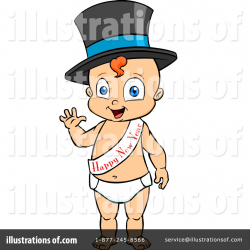 New Years Baby Clipart #1105155 - Illustration by Cartoon ...