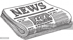 Newspaper clipart black and white 4 » Clipart Station