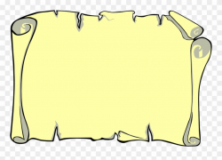 Scroll Clipart Newspaper - Old Paper Border Design - Png ...