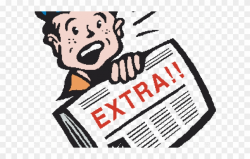 Newspaper Clipart Extra Extra Read All About It - You Re A ...