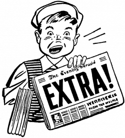 Newspaper clipart extra extra read all about it, Newspaper ...