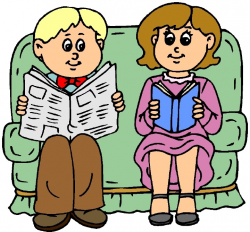 Cartoon newspaper clipart kid - Clipartix