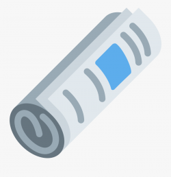 Transparent Rolled Up Newspaper Clipart - Rolled Up ...