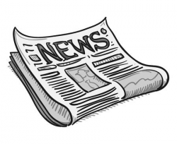newspaper clipart - Honey & Denim