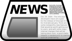 Newspaper clip art Free vector in Open office drawing svg ...