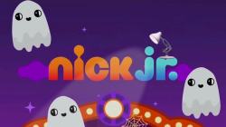 874-Halloween Ghost with Nick Jr. Spoof Pixar Lamps Luxo Jr Logo