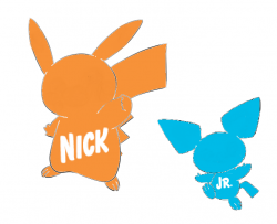 Nick Jr Pikachu and Pichu Logo by RaspberryCottonCandy on ...