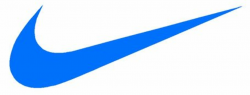 Blue nike Logos