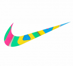 FreeToEdit nike swoosh logo colors geometric perfection...