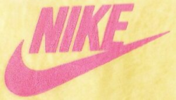 Details about Original Vintage Nike Swoosh Logo Mini Iron On Transfer Pink