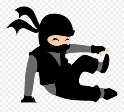 Ninja Clip Art Black And White - Ninja Zone - Png Download ...