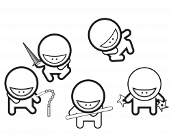 Free Ninja Clipart Black And White, Download Free Clip Art ...