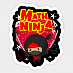 Math Ninja T-Shirt for A Mathematics Teacher or Student