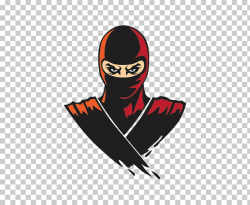 Ninja Mascot, Ninja, red and brown ninja illustration PNG ...