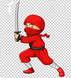 Ninja Cartoon Drawing Illustration, Masked Samurai PNG ...