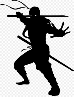 Ninja Cartoon clipart - Black, Silhouette, Line, transparent ...