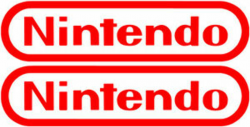 Details about Nintendo Logo Stickers set of 2 vinyl decals Mario zelda,  nintendo decal (2)