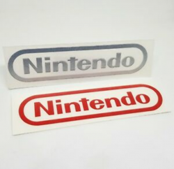 Details about Nintendo Logo Sticker Vinyl Decal - RED & CHROME (Silver) No  Video Game Console