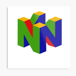 Retro Nintendo Logo | Metal Print