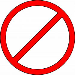 No symbol Clip art - No Fighting Cliparts png download ...